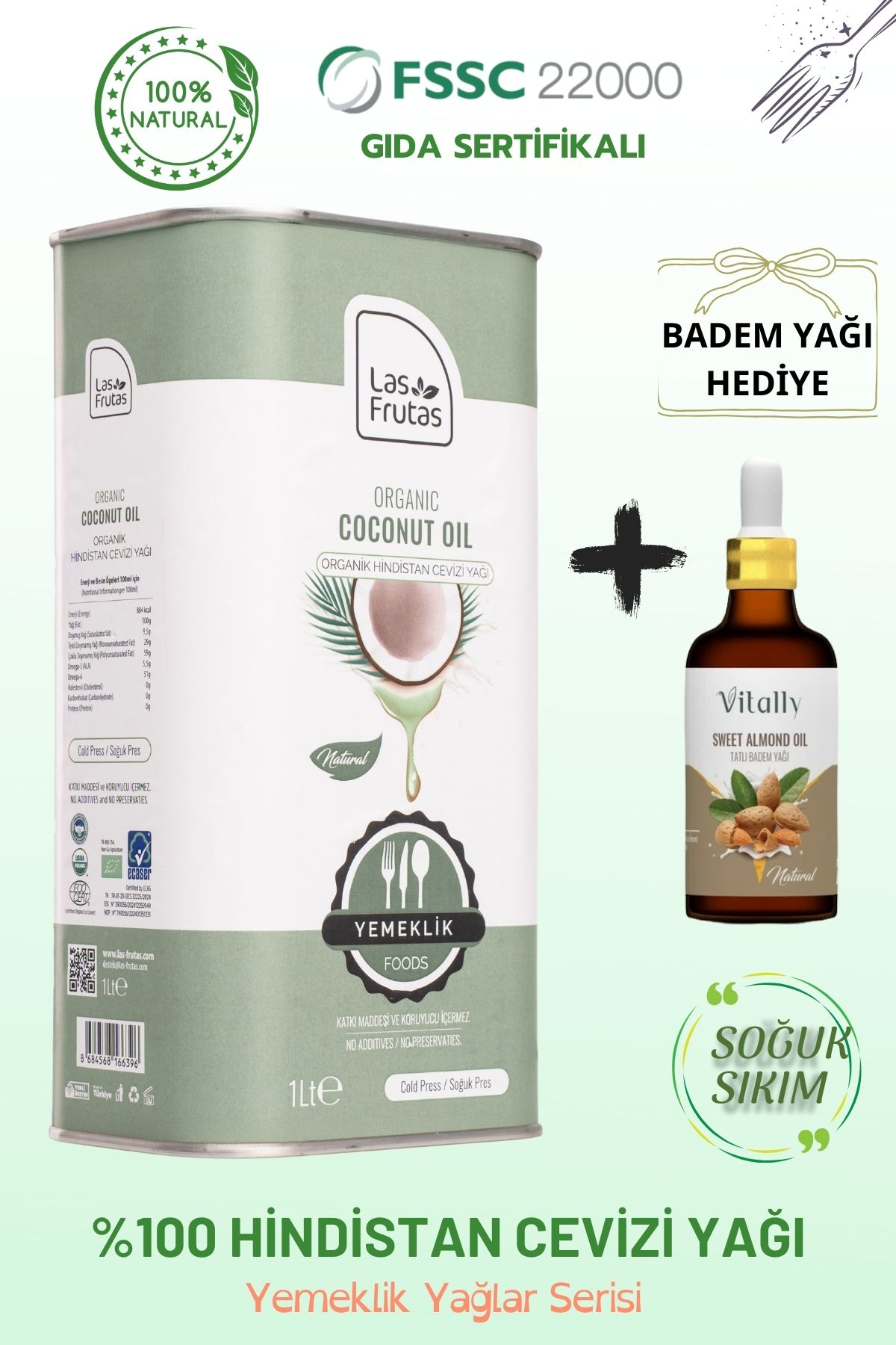 Yemeklik Hindistan Cevizi Yağı