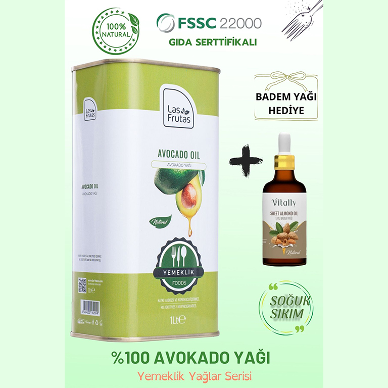 Yemeklik Avokado Yağı
