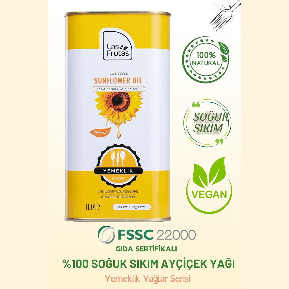 Soğuk Sıkım Ayçiçek Yağı
