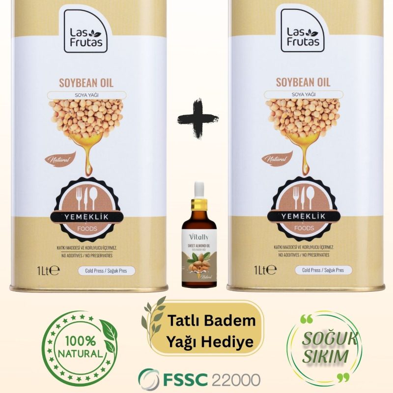 Yemeklik Soya Yağı 1 Litre 2'li