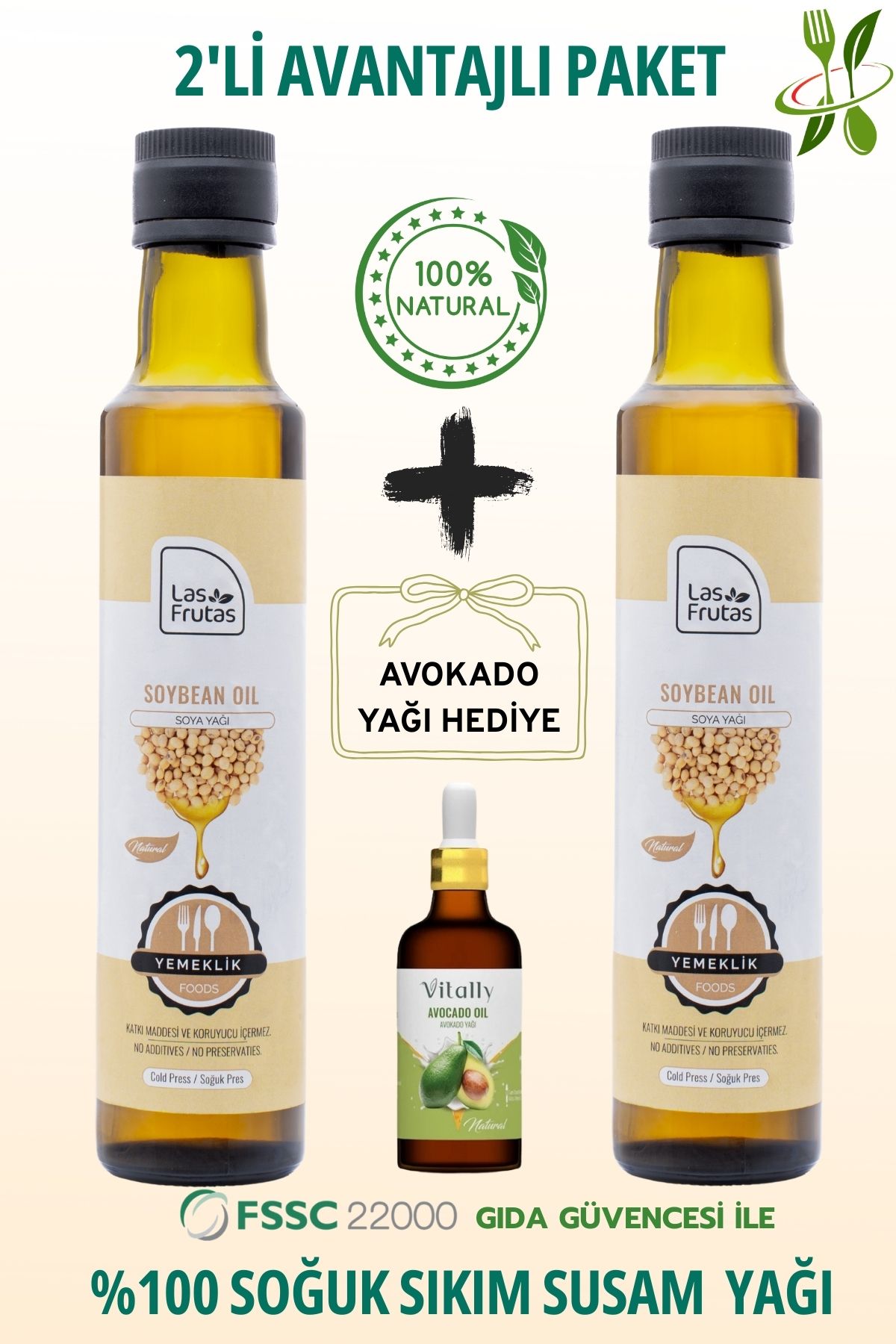 Yemeklik Susam Tohumu Yağı 250 ml 2’li