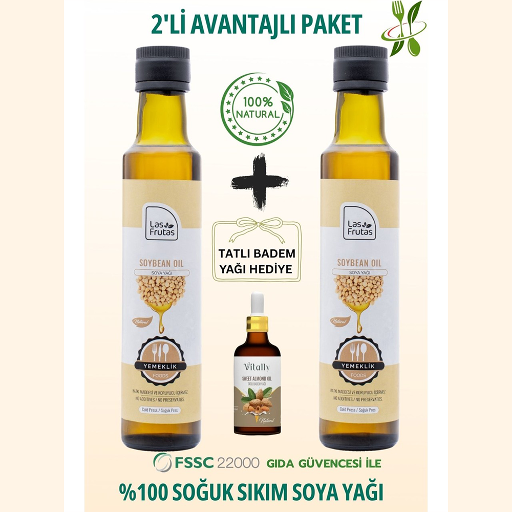 Yemeklik Soya Yağı 250 ml 2’li